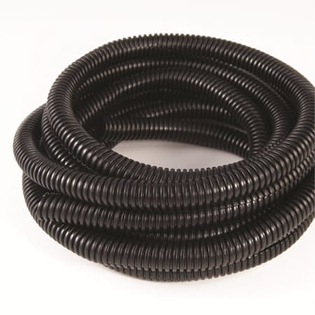The Best Connection Split convoluted Tubing, 1/4 in, Black, 14 ft JTT4304F